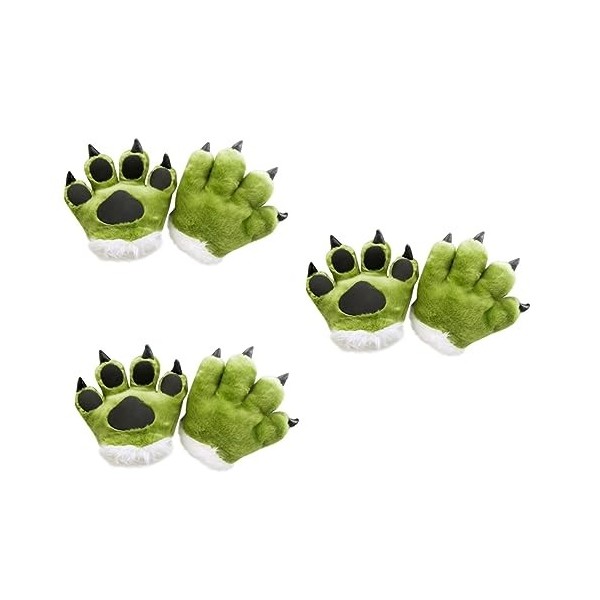 ibasenice 3 Pcs Jeu En Peluche Forme Confortable Accessoire Hommes Femmes Cosplay Style Animal Léopard Halloween Cheveux Et P