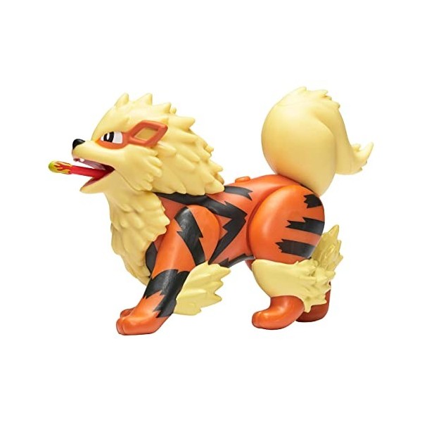 Pokemon Figurine Jouet 10-12 cm, Arcanine Arcanin Figurine - Nouvelle Vague 2021 - sous Licence Officielle Jouet