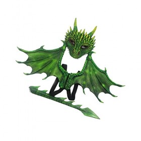 LOVIVER Costume D Dragon Ensemble de Masque de Queue D Dinosaure Jeu de Rôle Cosplay Accessoires pour Anniversaire Mardi Fi