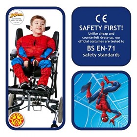 Rubies - SPIDER-MAN officiel -Déguisement adapté Spider-Man 5-6 ans