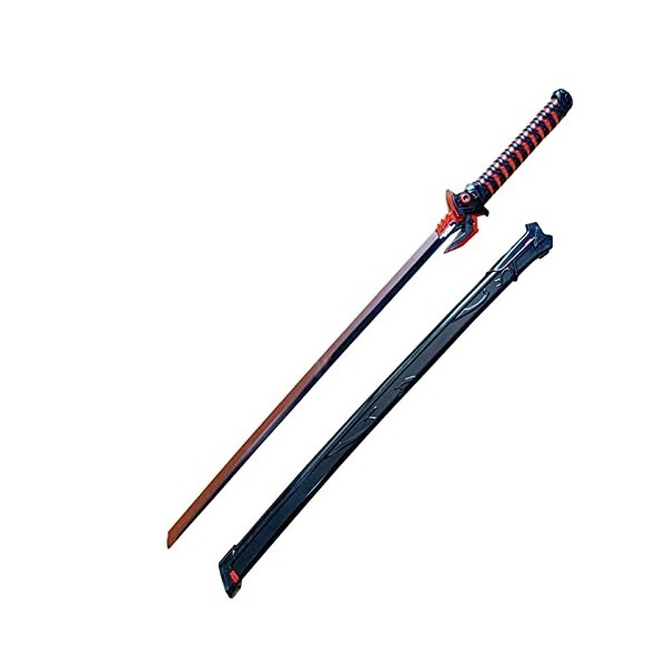 IVDNSLU Anime Ninja épée,Arme De La Chambre Cosplay Prop Arme Jouet,Accessoire De Fête Size:106cm,Color:Rouge 