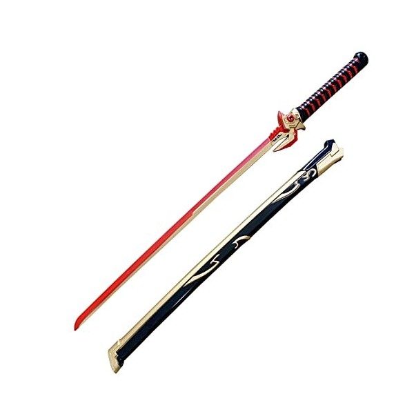 IVDNSLU Anime Ninja épée,Arme De La Chambre Cosplay Prop Arme Jouet,Accessoire De Fête Size:106cm,Color:Rouge 