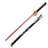 IVDNSLU Anime Ninja épée,Arme De La Chambre Cosplay Prop Arme Jouet,Accessoire De Fête Size:106cm,Color:Rouge 