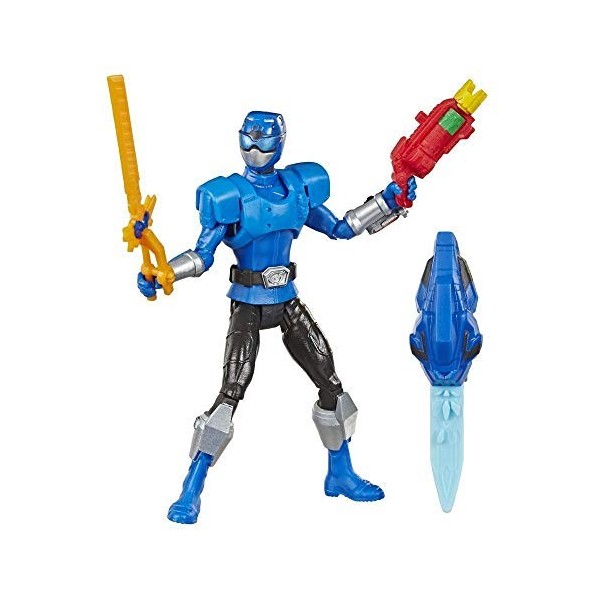 Power Rangers Beast Morphers - Figurine Ranger Bleu Beast-X - 15 cm