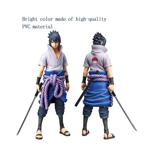 IQEPXTGO Anime Heroes Figurine - Uchiha Sasuke - Figurine Sasuke 29 cm - Multicolore