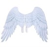 Hztyyier Ailes dange pour Enfants, Ailes dange Blanches/Noires Halloween Party Cosplay Accessoires de Déguisement pour Garç