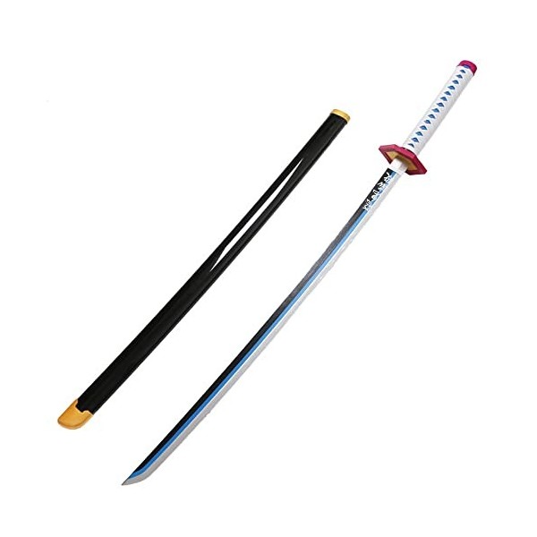 Tomioka Giyuu Épée De Samouraï Cosplay Katana Demon Slayer 104cm Épée De Anime Katana Sabre Japonais en Bois Epée Ninja pour 