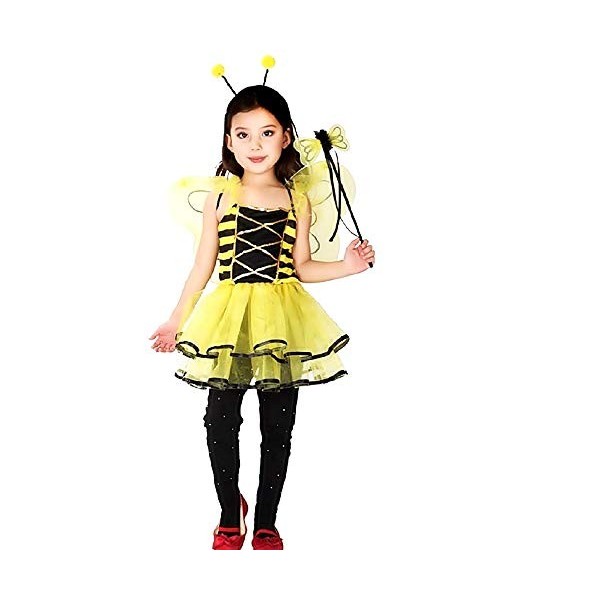 Costume dabeille - apina - déguisement - halloween - carnaval - filles - taille m - 5-7 ans - idée cadeau pour Noël et anniv