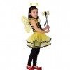 Costume dabeille - apina - déguisement - halloween - carnaval - filles - taille m - 5-7 ans - idée cadeau pour Noël et anniv