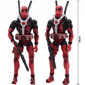 Miotlsy Figurine, 17CM PVC Héros Modèle de Personnage Anime Personnage Jouet Série Toy Deadpool Action Figure, Toy for Ages 4