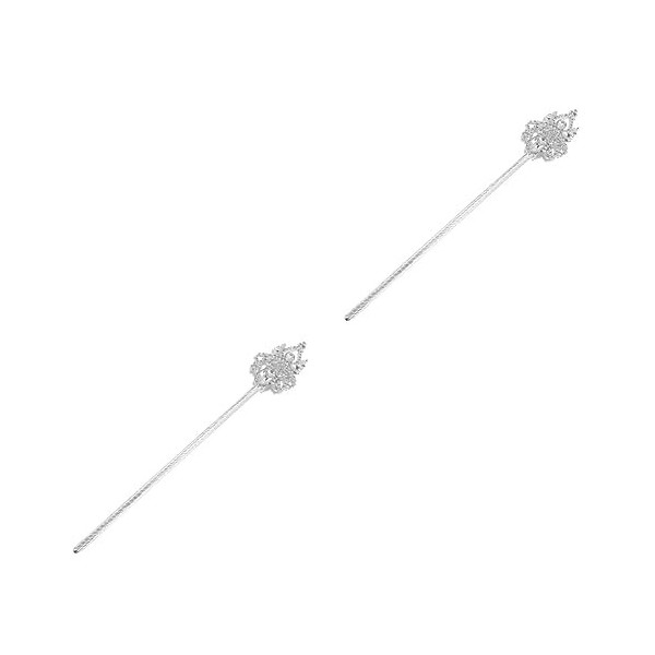 Healvian Rhinestone Dress Cinch Clips For Women Silver