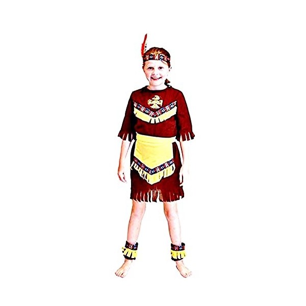 Inception Pro Infinite Déguisement – Costume – Carnaval – Halloween – Indien Amérique ethnique – Couleur verte – Fille – Tail