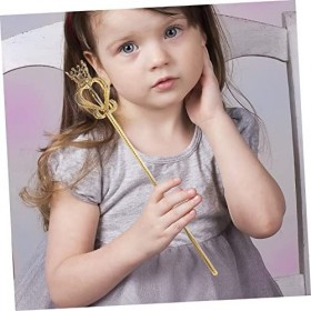 ibasenice Robe Canne 2 Pièces Couronne Sceptre De Fée De Fête Robe Canne Sceptres pour Scène Fée Fête Sceptres Accessoire De 