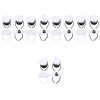 minkissy 12 Pcs Officier Navy Party Supplies Mini CaptainS Naval Cap Enfants Chapeaux Et Bandes Robe Yacht Bateau Enfants Ce