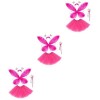 jojofuny 4 Ensembles Tutu Costume Maquillage Fille Cadeaux Halloween Noël Carnaval Anniversaire Bandeau Cosplay Jupe De Fées 