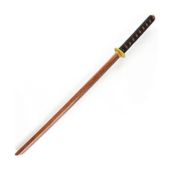 PSKSER Bokken en Bois darts Martiaux délite avec Poignée en Corde,Épées de samouraï,Accessoires dépée en Bois de Bambou,po