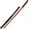 PSKSER Bokken en Bois darts Martiaux délite avec Poignée en Corde,Épées de samouraï,Accessoires dépée en Bois de Bambou,po