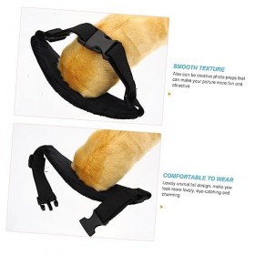 ibasenice 4 Pièces Accessoires De Queue DAnimal En Peluche Queue De Tigre Cosplay Queue DAnimal En Peluche Queue DAnimal V