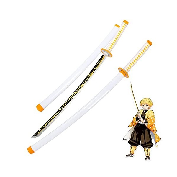 HASMI Samurai Katanas Cosplay Jouets Pour Of Slayer, 76 Cm/104 Cm Anime Ninja, Épée En Bambou Pour Accessoires de Déguisement