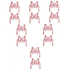 Toyvian 12 Pcs Décoration Faveurs Accessoires Lumineux Mascarade Enfants Costume Cosplay Lumières Hommes Moitié Blanc Scène C