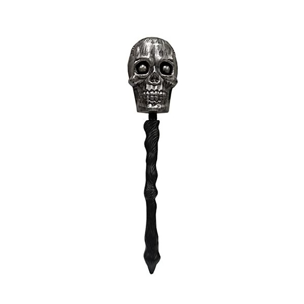 Crâne dhalloween Tenant Un Sceptre Accessoires de déguisement pour Enfants Color:Silver 