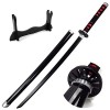 Épée Accessoires Dhalloween Katana Demon De Slayer Tanjirou Sabre Japonais Cosplay Tanjirou Samurai Sword Décoration De Fan 