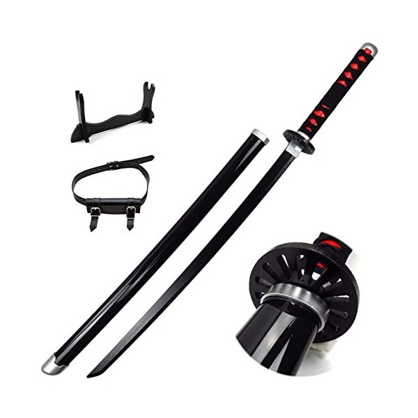 Épée Accessoires Dhalloween Katana Demon De Slayer Tanjirou Sabre Japonais Cosplay Tanjirou Samurai Sword Décoration De Fan 