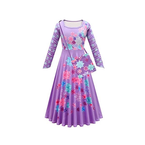 AISHANGYIDE Deguisement Isabela Costume avec Accessoires Perruque Cape Filles Princesse Vêtements Animation Fantaisie la Magi
