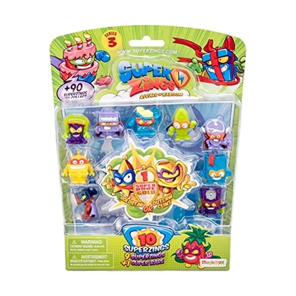 Magic Box Toys Superzings Blister 10 Figurines Séries 3 PSZ3B016IN00