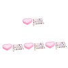ibasenice 5 Ensembles De Strass Coeur Robe Jeu Princesse Forme De Noël Rose Semblant Fille Cristal Accessoires Réglables Ador
