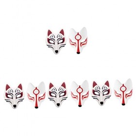 Toyvian 8 Pièces Masque De Renard Tenues De Cosplay Masques DHalloween Pour Adultes Masque De Bal Masques Accessoire Photo C