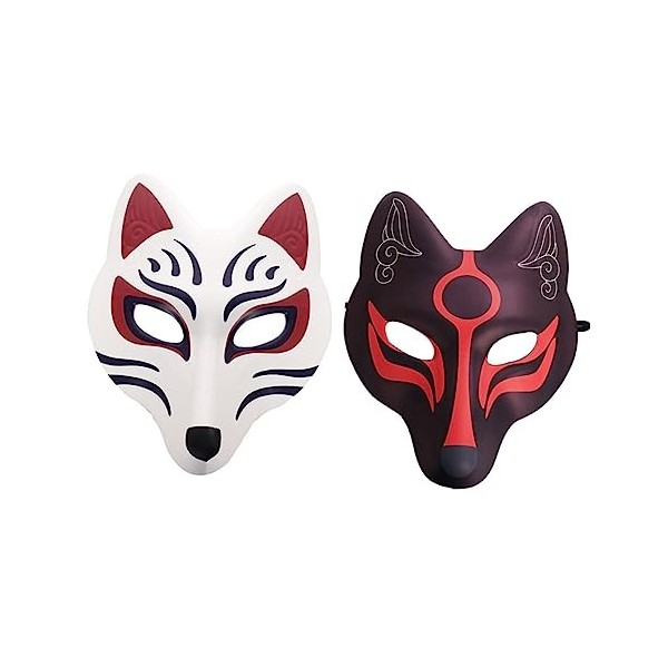 Toyvian 8 Pièces Masque De Renard Tenues De Cosplay Masques DHalloween Pour Adultes Masque De Bal Masques Accessoire Photo C