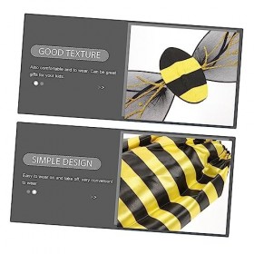 Abaodam 5 Ensembles Halloween Jupe Robe Abeille Carnaval Coléoptère Accessoire Fête denfant pour Mascarade Accessoires Abeil