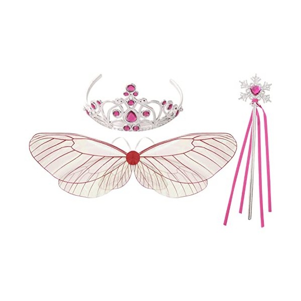 Yokam Magic Fairy Stick, bâton Brillant, Accessoires de Costumes, Kids Angel Wings Fancy déguiser Les Ailes de Papillon de fé