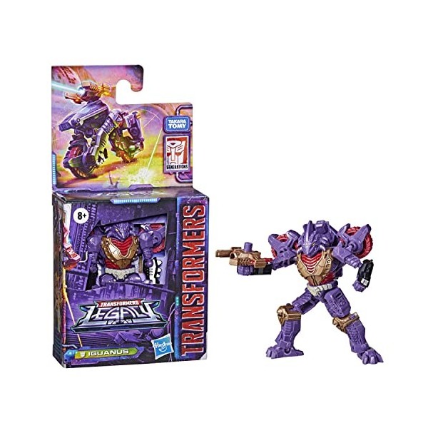 Transformers Toys Generations F3014 Figurine Legacy Core Iguanus 8 Ans et Plus, 9 cm, Multicolore