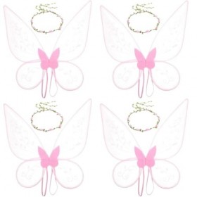 ibasenice 4 Ensembles DAccessoires De Bal Costume DAiles Accessoires De Filles Costumes De Cosplay Enfants Aile De Fée Cour
