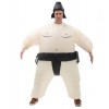 Costumes gonflables pour Halloween, cosplay, combattant sumo, accessoires de déguisement noir 