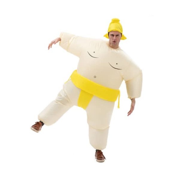 Costumes gonflables pour Halloween, cosplay, combattant sumo, accessoires de déguisement noir 