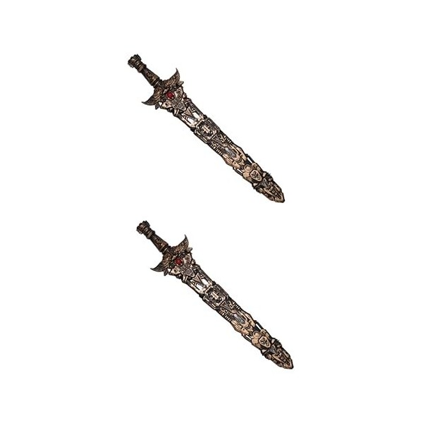 Didiseaon 10 Pièces en Plastique Playes Maquillage Accessoires Robe Accessoires Costume Accessoire Guerrier Tai Kung Fu Épées