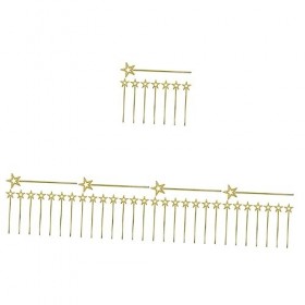 ibasenice 40 Pièces Kidcraft Ensemble De Jeu Étoile Accessoires De Bal De Princesse En Plastique De Fée De Poche Baguettes De