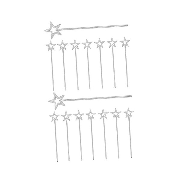 ibasenice 40 Pièces Kidcraft Ensemble De Jeu Étoile Accessoires De Bal De Princesse En Plastique De Fée De Poche Baguettes De