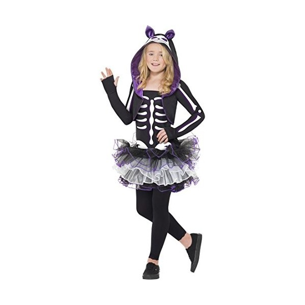 NET TOYS Déguisement de Chat Halloween Chats Squelette Chat Déguisement pour Enfant Chats Costume Enfants Squelette de Chat D