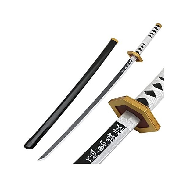 KAXO Épée Slayers Blade Cos Katana Japonais En Bois, Accessoires de Jeu de Rôle Modèle DArme Anime Black Samurai Ninja Jour