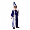 Inception Pro Infinite Taille M - 5/6 Ans - Costume - Déguisement - Carnaval - Halloween - Merlin Wizard - Couleur Bleu et Ar