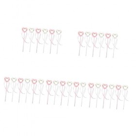 STOBOK 30 Pièces De Fée Les Jouets Flash Ruban Scintillant Jouets Pour Enfants Jouet De De Fée Baguettes De Sorcière Filles A