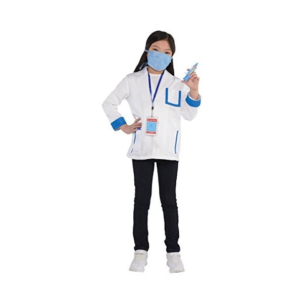 amscan daccessoires de Costume de médecin pour Enfant | Taille S 4-6 | 1 kit, Blanc, S Garçon
