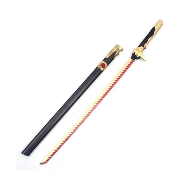 MDINKSL Anime Samurai Sword, Cos Modèle Darmes De Lépée en Bois, des Accessoires Darmes pour Enfants Jouets Décoratifs Col