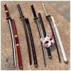 Épée en Bois À La Main KatanaAnime Amoureux Cosplay Katanas Arme Accessoires Décoratifs Rengoku Épées Jouets pour Enfants Co