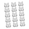 ibasenice Accessoires 45 Pcs Pulp Blank Mask Infant Clothes Costume Japanese Cat Mask Fox Cosplaymask Decor For Men Party Pap
