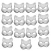 ibasenice Accessoires 45 Pcs Pulp Blank Mask Infant Clothes Costume Japanese Cat Mask Fox Cosplaymask Decor For Men Party Pap